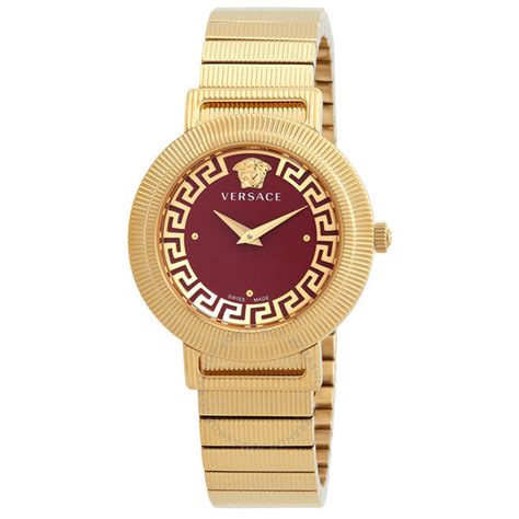 versace greca chic red dial ladies watch|La Greca Watch .